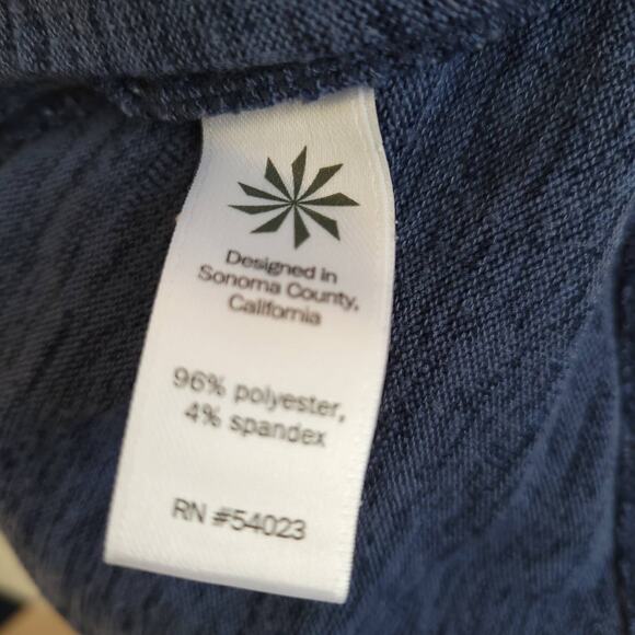 Athleta Cityscapes Sweatshirt Zip Detail Blue Pullover Boxy Fit Small - Picture 9 of 13